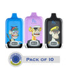 RAndM Digital Box 12000 Puffs Disposable Vape (Pack of 10)